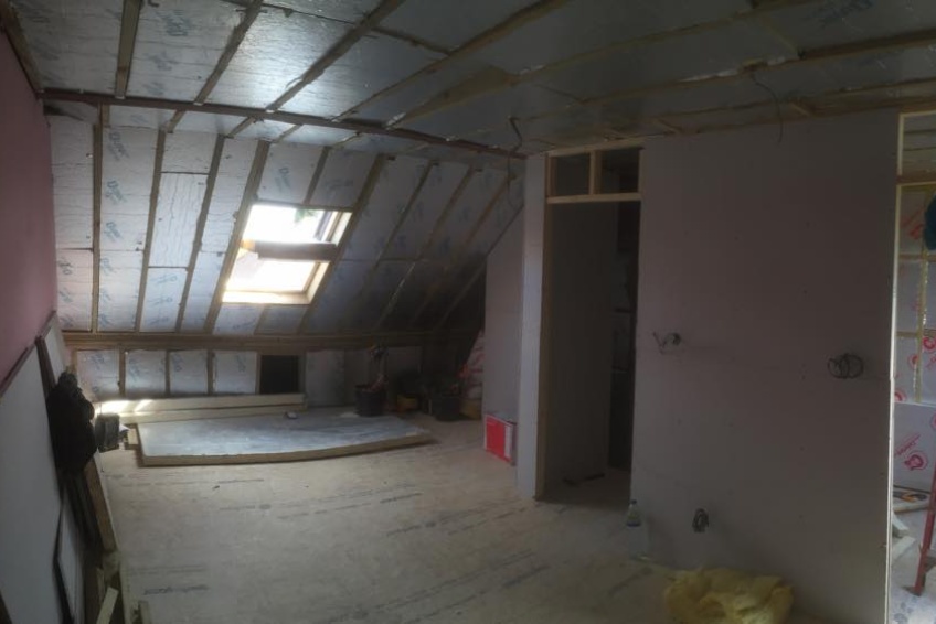 Loft conversion interior build - Walsall -